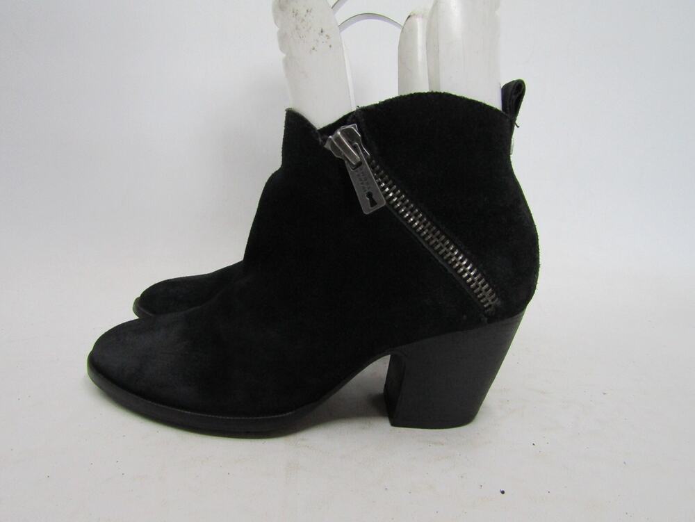 IVANKA TRUMP Womens Size 7 Black Suede Zip Ankle Fashion Boots Booties